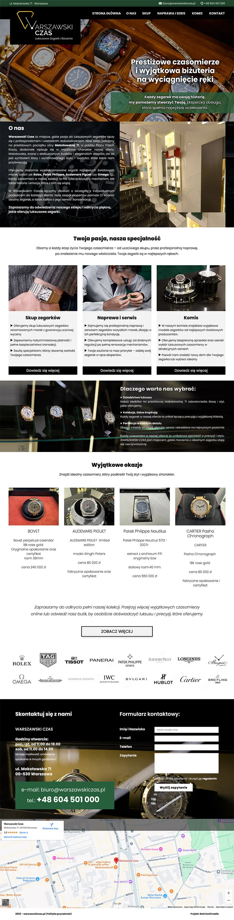 Implementierung von BxM Multimedia: Warschauer Zeit