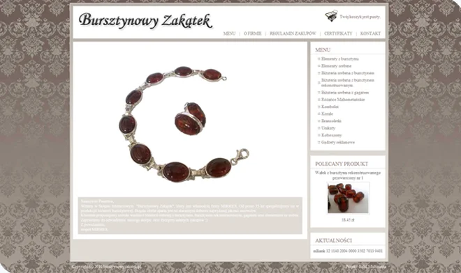 Design der Amber Zakatek Website