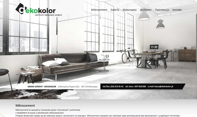 Microzement Website Design