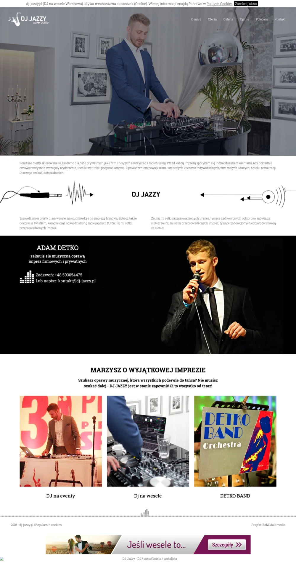 Projekt der dj-jazzy.pl Website