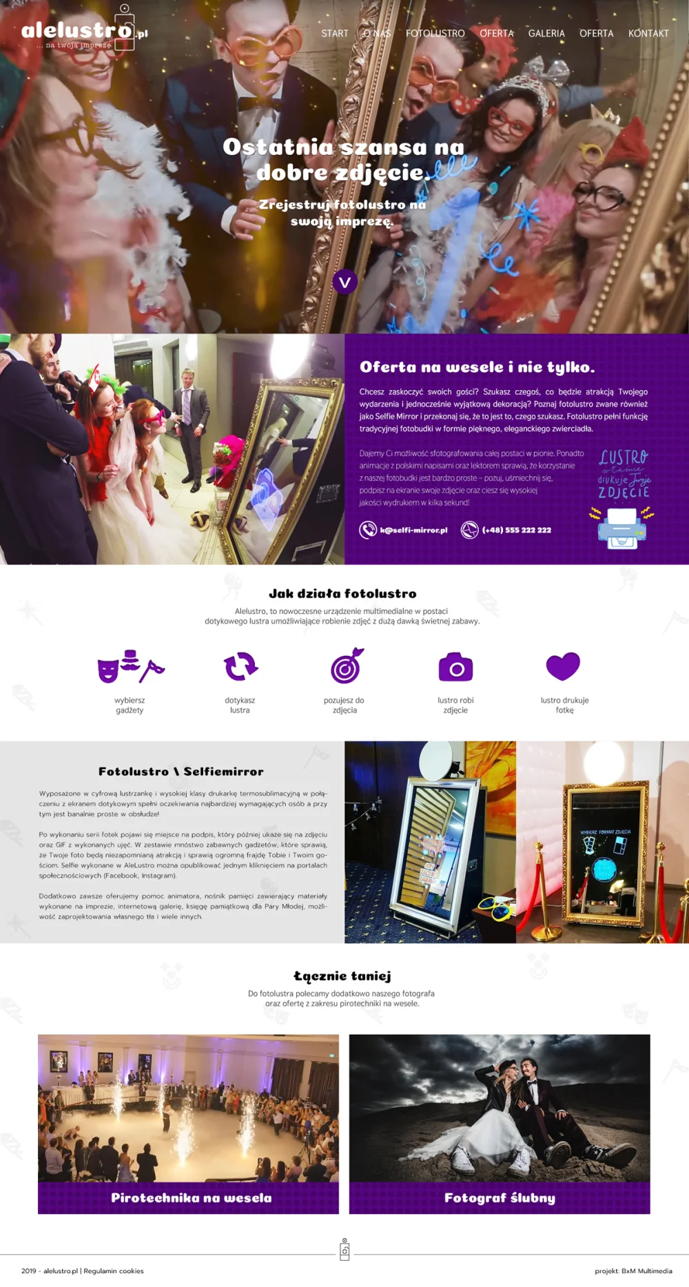 Projekt der Website alelustro.pl