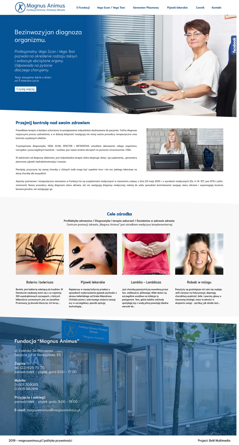 Projekt der Website magnusanimus.pl