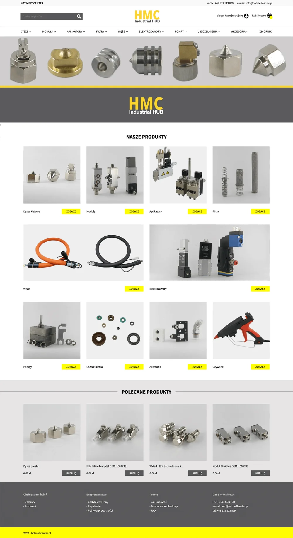 Hot Melt Center Website-Design