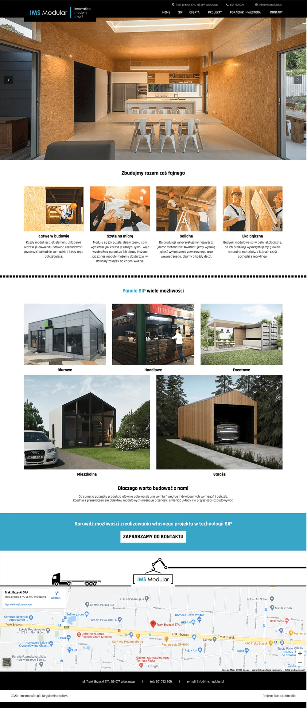 Projekt der Website sippoland.pl