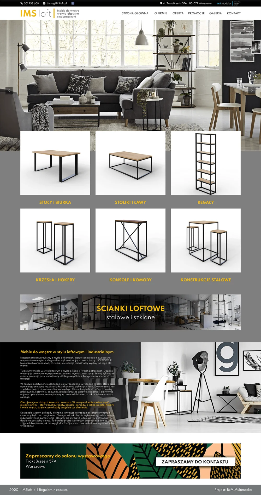 Projektwebseite loftowe.pl