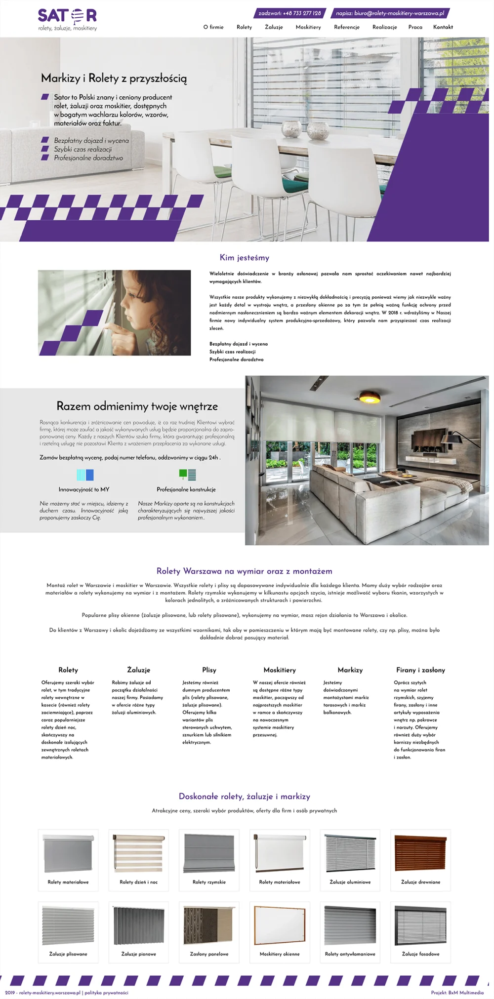 Projektwebseite blinds-moskitiery.warszawa.pl
