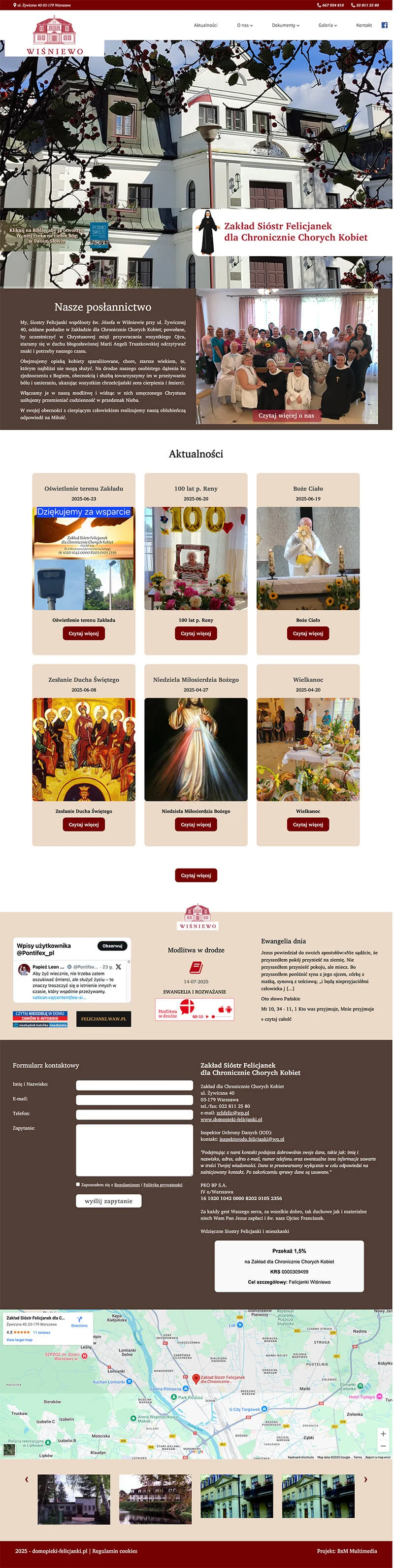 Design der Website The Felicianko Care Home
