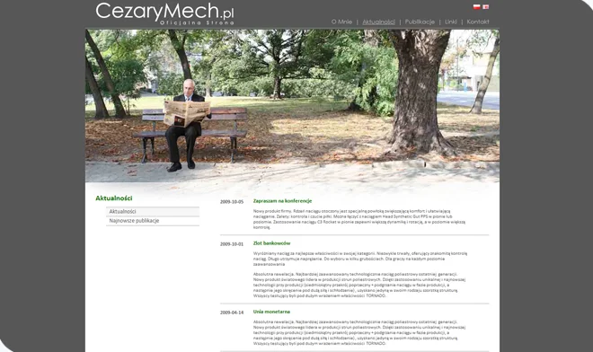 Design der Cezary Mech Website