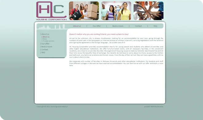 Housing Corporation Website-Design