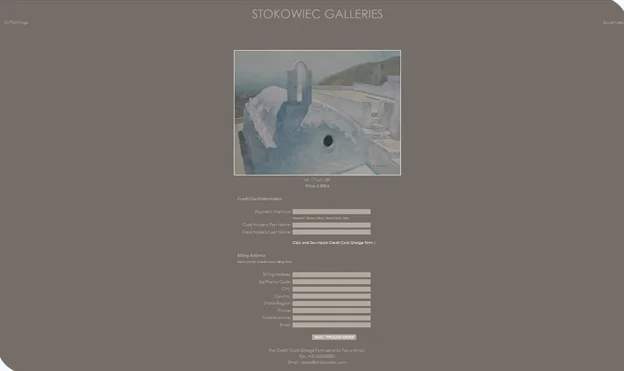 Design der Stokowiec Galleries Website