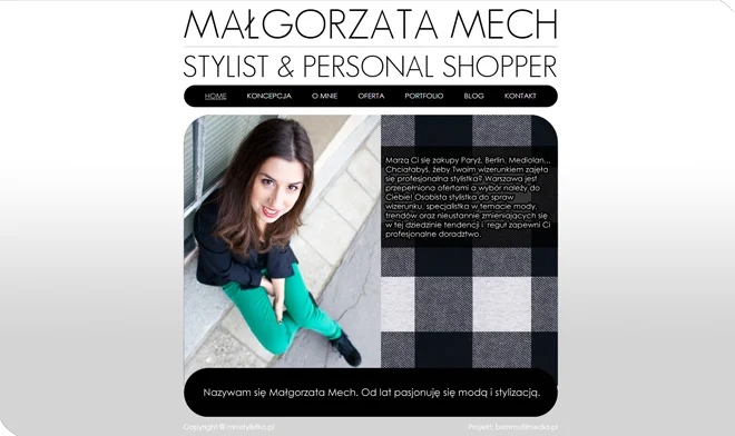 Seitendesign mmstilistka.pl