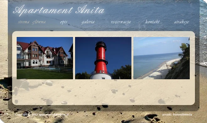 Projekt der Website apartmentforfamily.pl