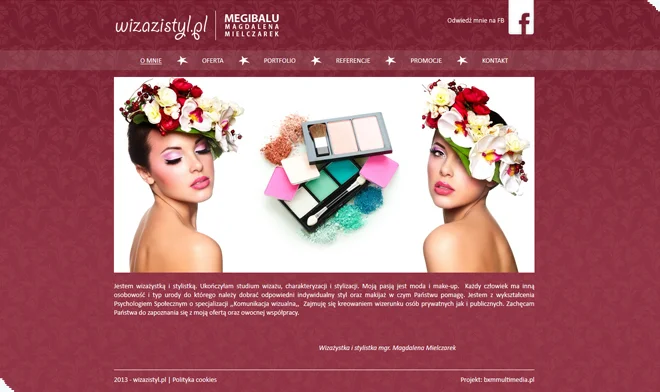 Projekt der Webseite visualistic.pl