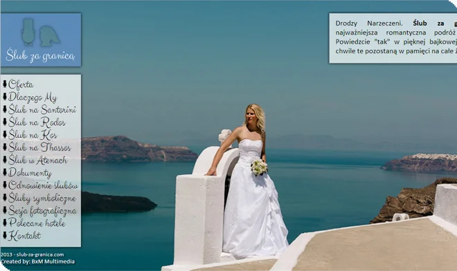 Page Design Hochzeit im Ausland