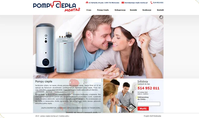 Gestaltung der Wärmepumpenseite