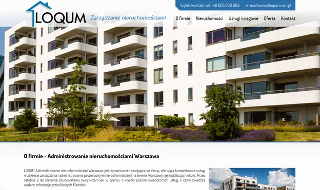 Projekt der Website Immobilienverwalter