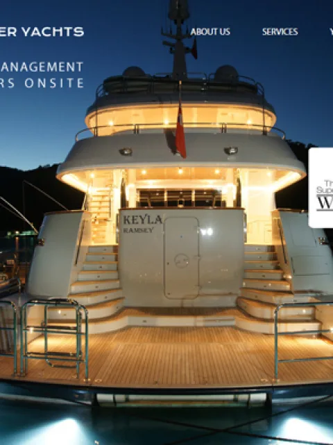 BXM-Projekt: Poirier Yachts, Website-Vorschau